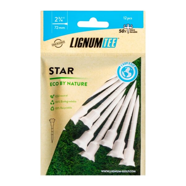 lignum tee star eco by nature 72mm