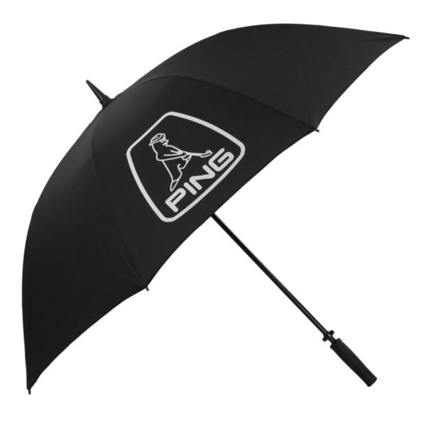 ping single canopy umbrella 62 schwarz weiss