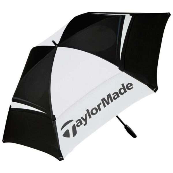 taylormade tour double canopy umbrella 68 black white gray