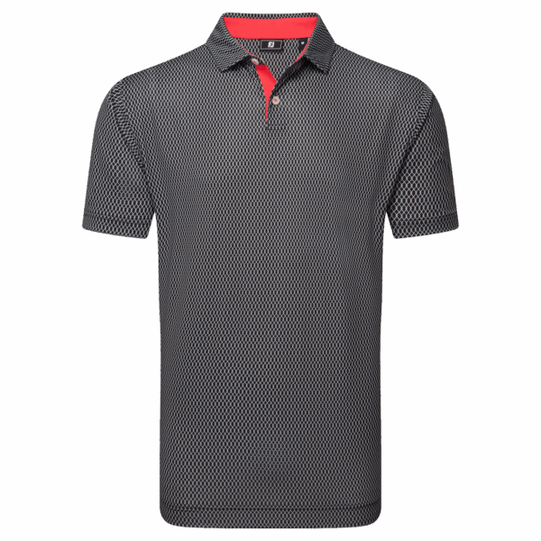 Footjoy Irongate Print Lisle Polo Herren