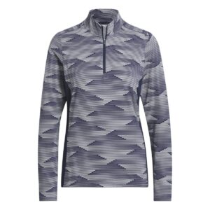 adidas Ultimate365 Printed 1/4-Zip Mock Polo Damen