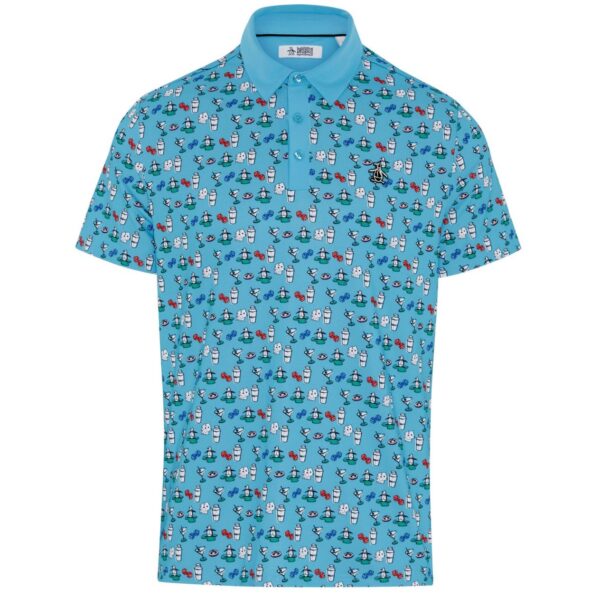 Orginal Penguin The Player All Over Print Polo Herren