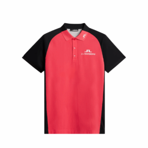 J.Lindeberg Calle Tour Polo Herren L pink/schwarz/weiß