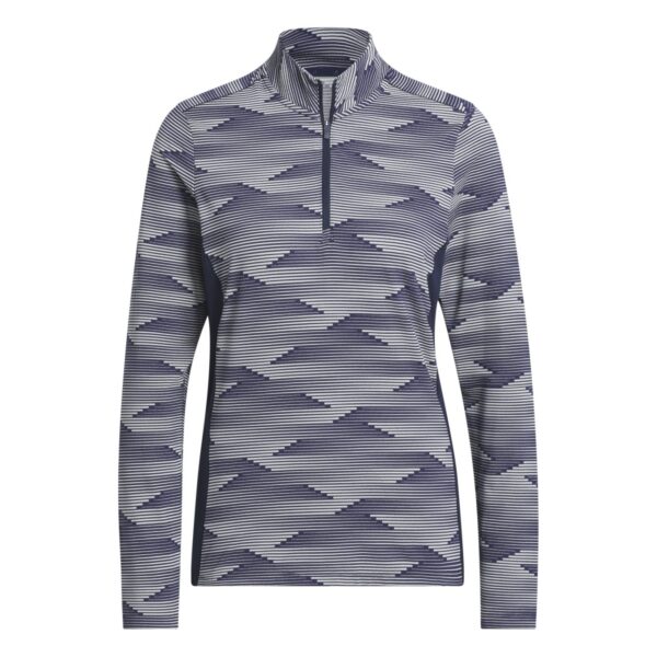 adidas Ultimate365 Printed 1/4-Zip Mock Polo Damen