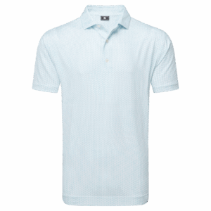 Footjoy Houndstooth Geo Lisle Polo Herren
