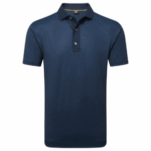 Footjoy Etched Texture Print Lisle Polo Herren
