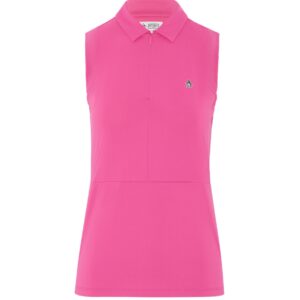 Orginal Penguin 1/4 Zip Mesh Block Golf Polo Damen