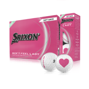Golfsport ist erstaunlich faszinierend 4 Srixon SOFT FEEL Lady Golfbälle 12Stk VALENTINSTAG weiß