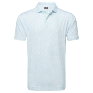 Footjoy Houndstooth Geo Lisle Polo Herren