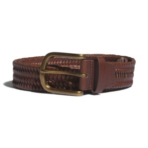 adidas woven Leather Belt Gürtel Herren XXL braun